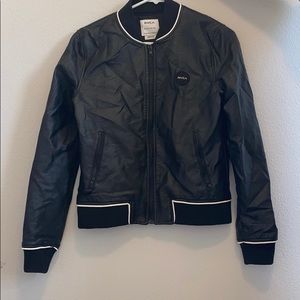 RVCA Pleather Bomber Jacket